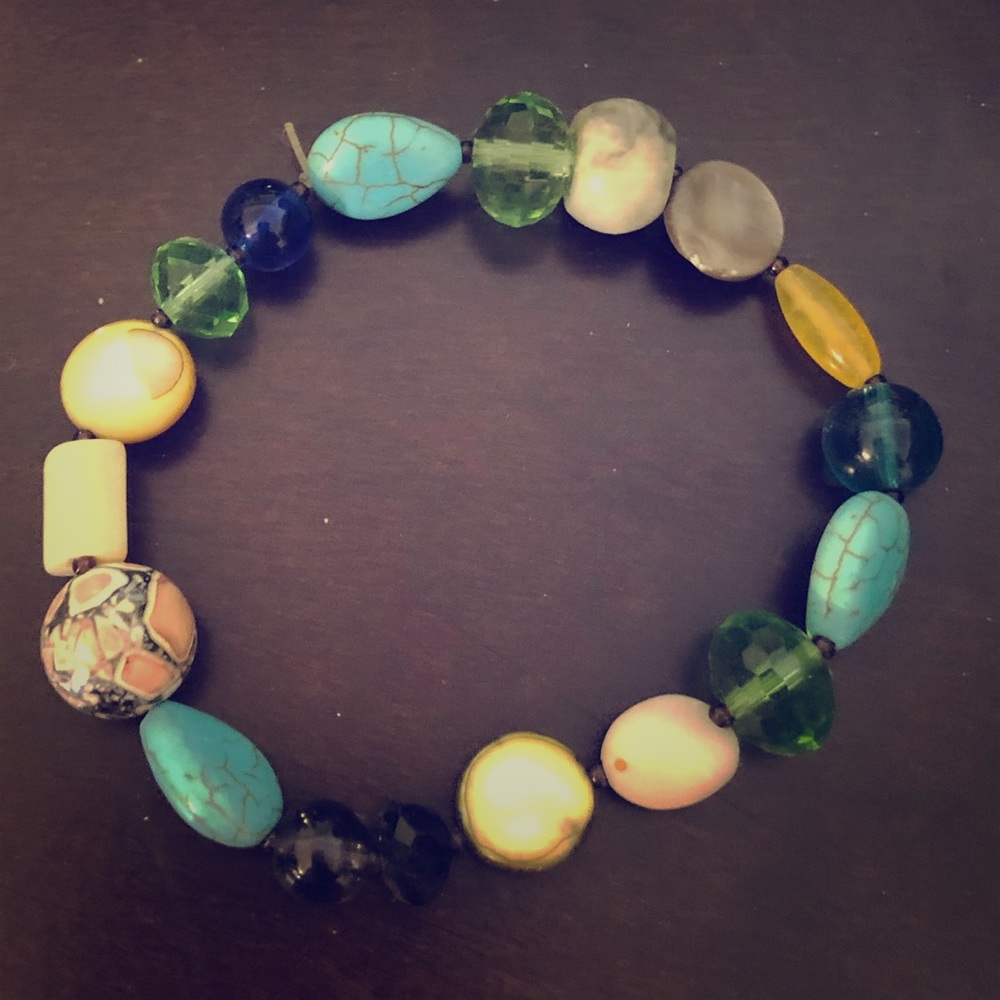 💙Beaded bracelet- blue